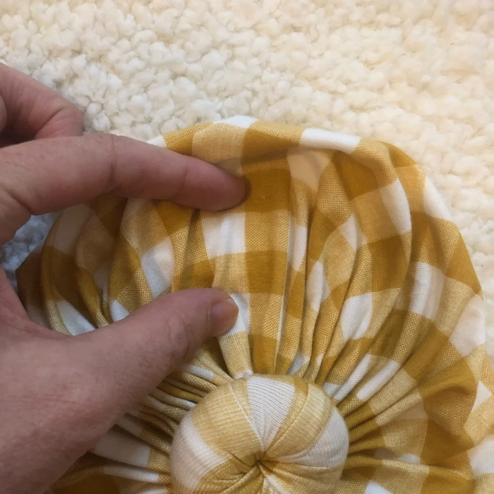 NWT | Angel Dear | Gingham Knot Turban - Picture 6 of 8